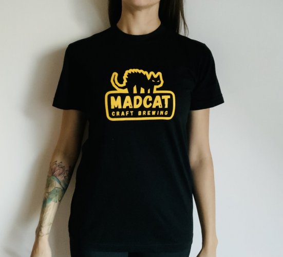MadCat černé triko unisex - Velikost unisex: M